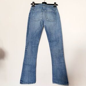 Dondup Italy curve distressed boot cut jeans